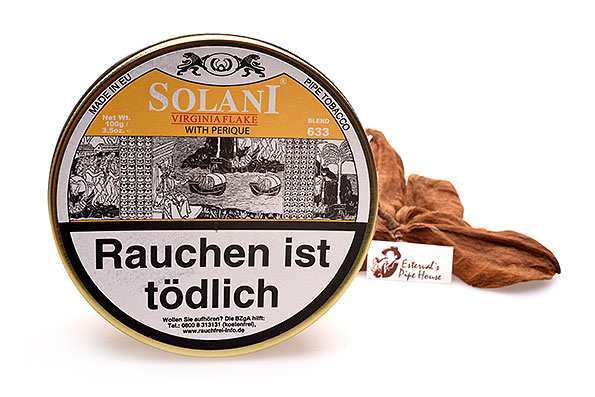 Solani Virginia Flake Blend 633 Pfeifentabak 100g Dose Solani Virginia Flake Blend 633 Pfeifentabak 100g Dose